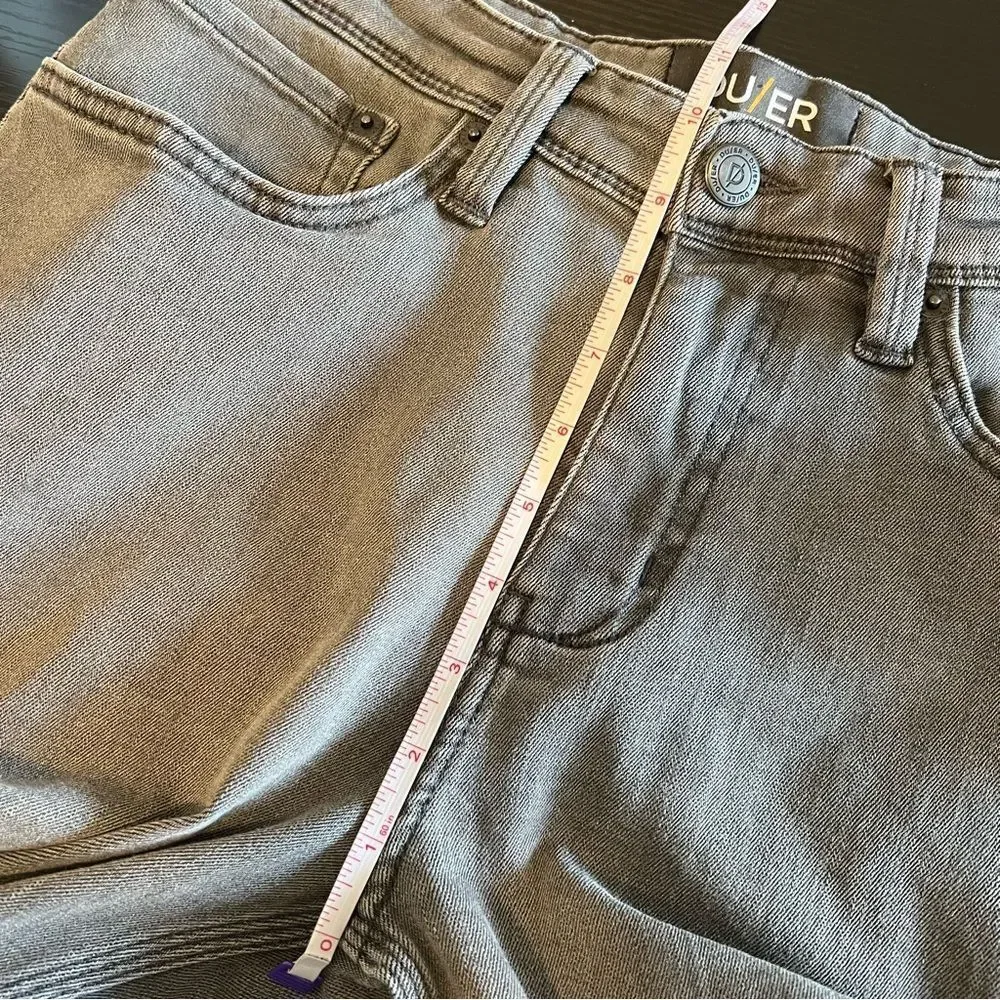 Du/er Jeans Men’s L2X Relaxed Taper Fit Gray Denim Stretch 31x28